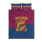 Brisbane Lions Back-to-Back Premiers Quilt Bed Set