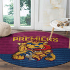Brisbane Lions Back-to-Back Premiers Round Carpet