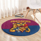 Brisbane Lions Back-to-Back Premiers Round Carpet