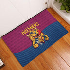 Brisbane Lions Back-to-Back Premiers Rubber Doormat