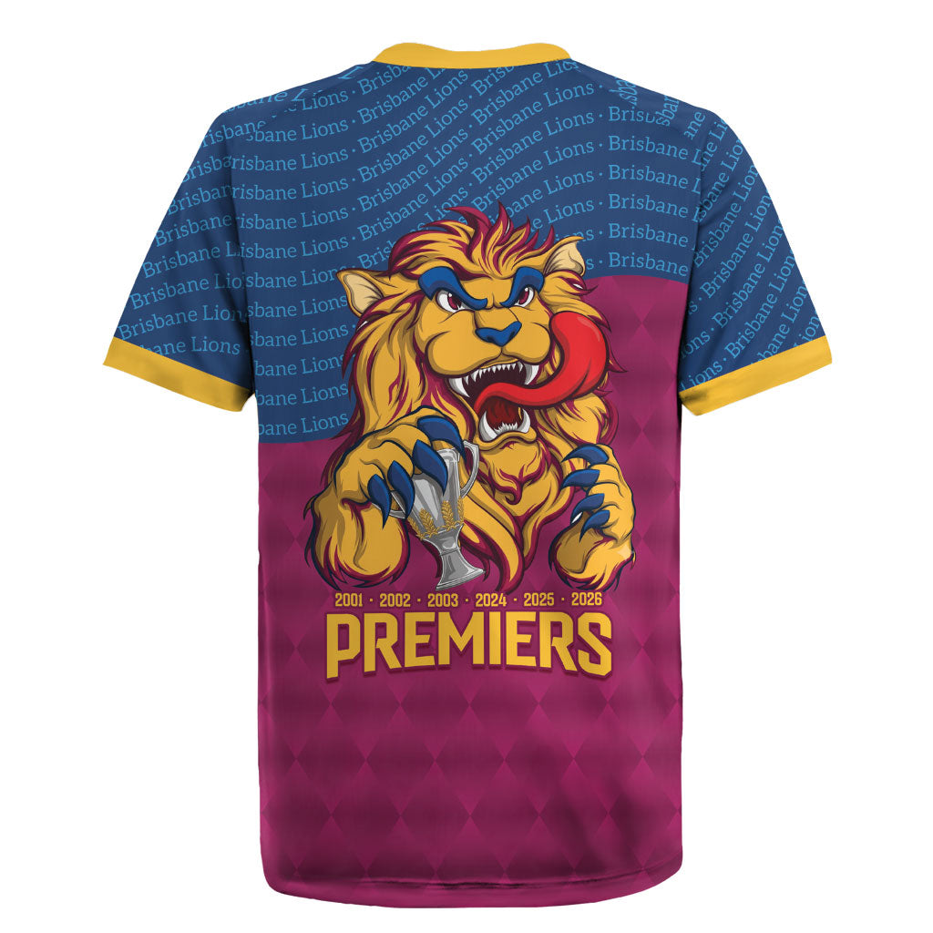 Brisbane Lions Back-to-Back Premiers Rugby Jersey