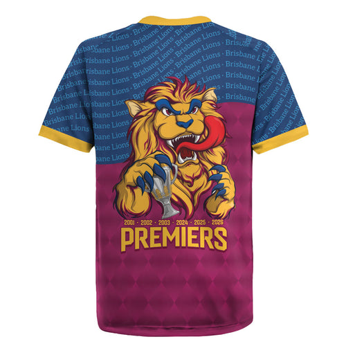 Brisbane Lions Back-to-Back Premiers Rugby Jersey