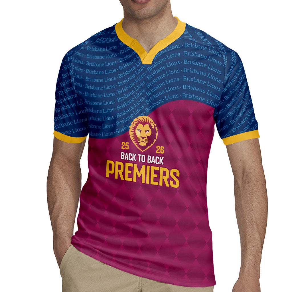 Brisbane Lions Back-to-Back Premiers Rugby Jersey