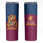 Brisbane Lions Back-to-Back Premiers Skinny Tumbler