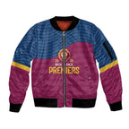Brisbane Lions Back-to-Back Premiers Sleeve Zip Bomber Jacket