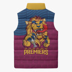 Brisbane Lions Back-to-Back Premiers Sleeveless Puffer Jacket