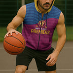 Brisbane Lions Back-to-Back Premiers Sleeveless Zip Hoodie