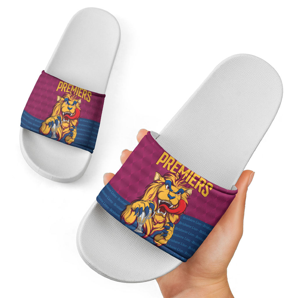 Brisbane Lions Back-to-Back Premiers Slide Sandals