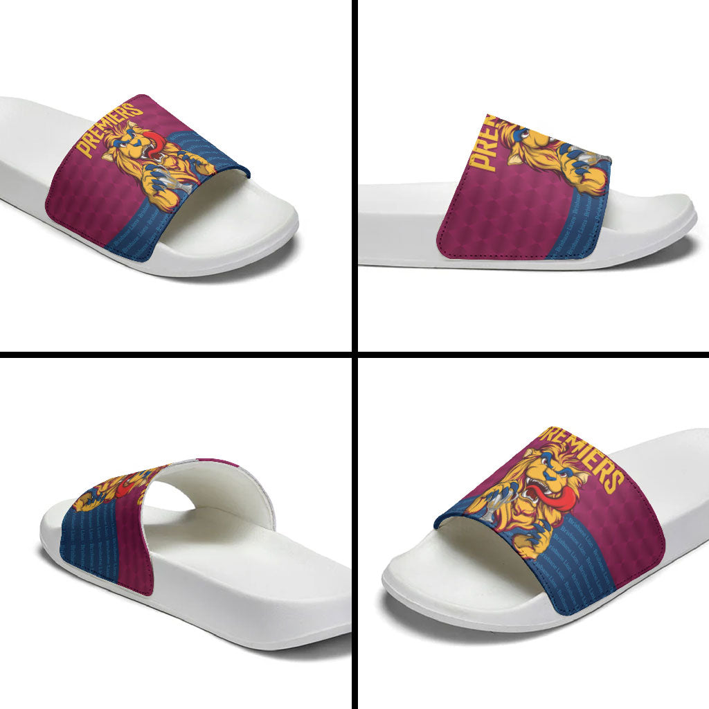 Brisbane Lions Back-to-Back Premiers Slide Sandals