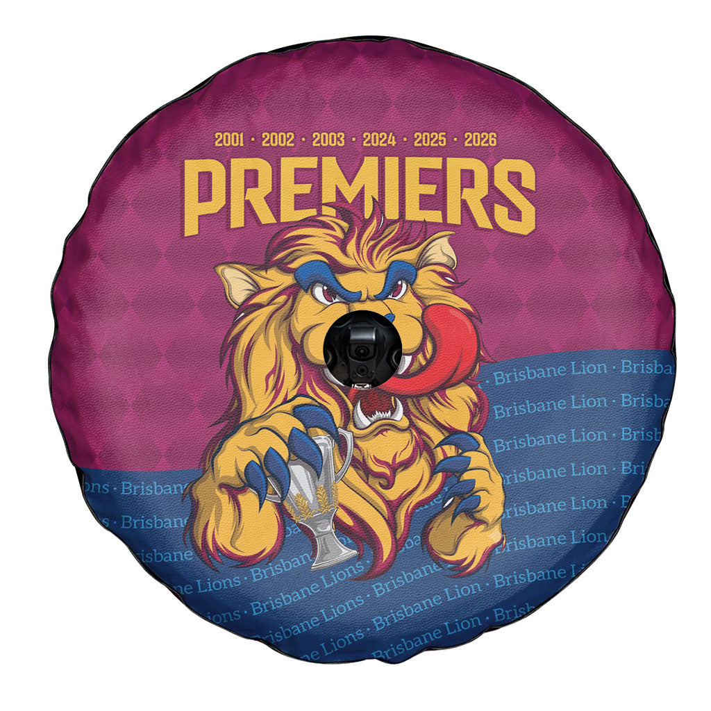Brisbane Lions Back-to-Back Premiers Spare Tire Cover