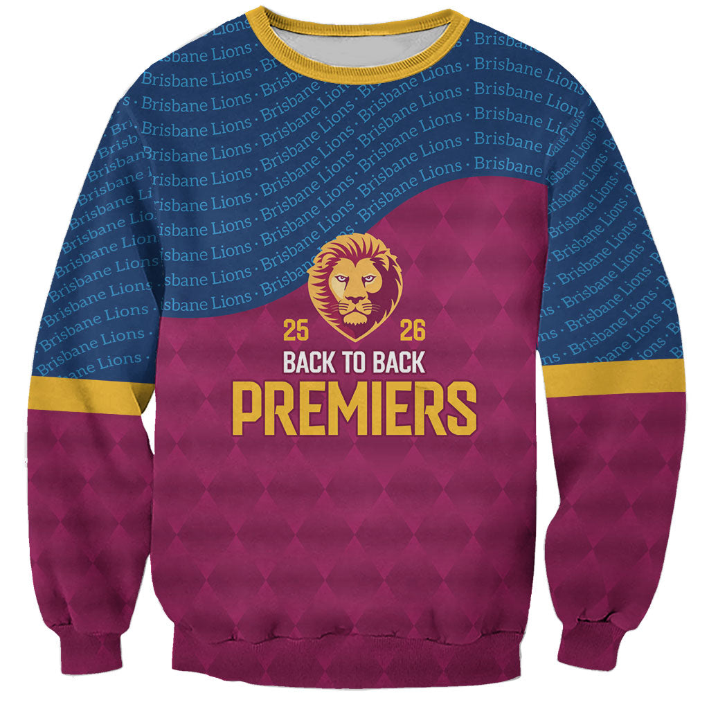 Brisbane Lions Back-to-Back Premiers Sweatshirt