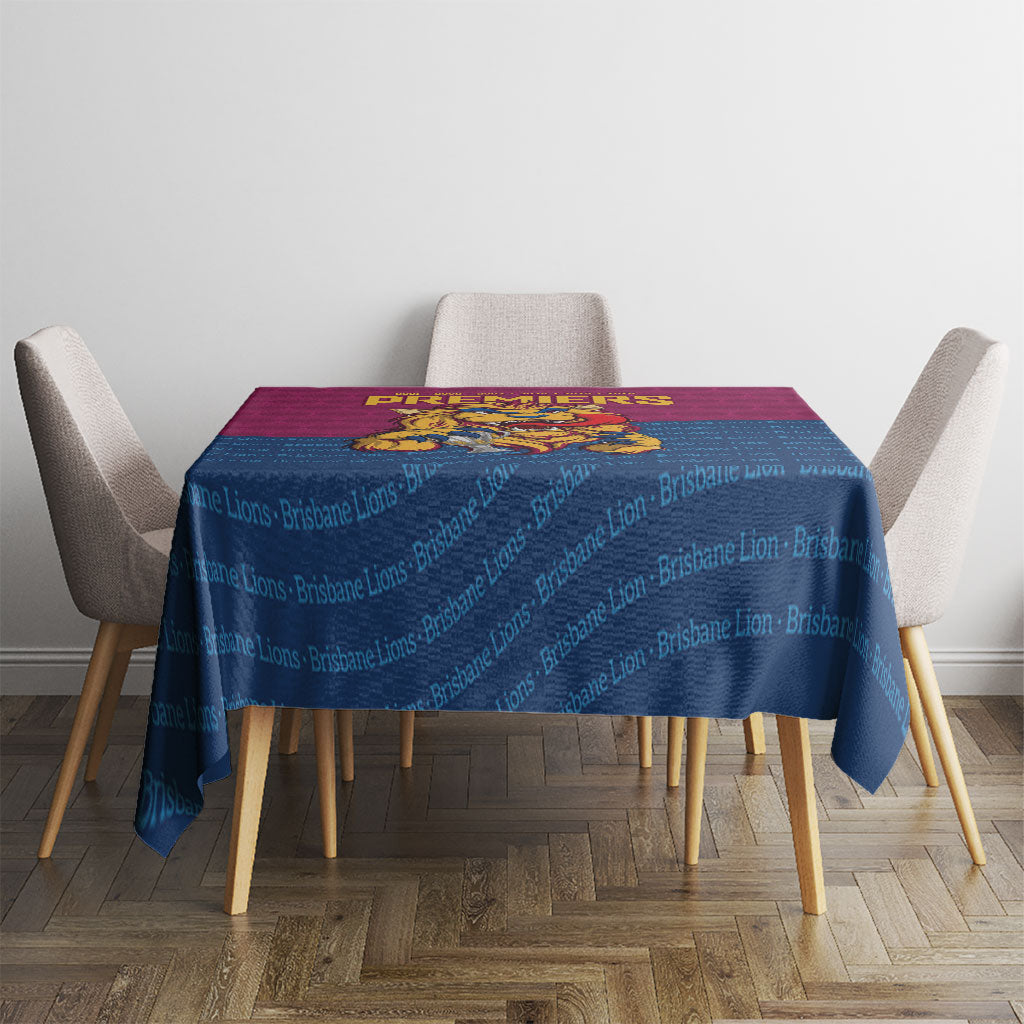 Brisbane Lions Back-to-Back Premiers Tablecloth
