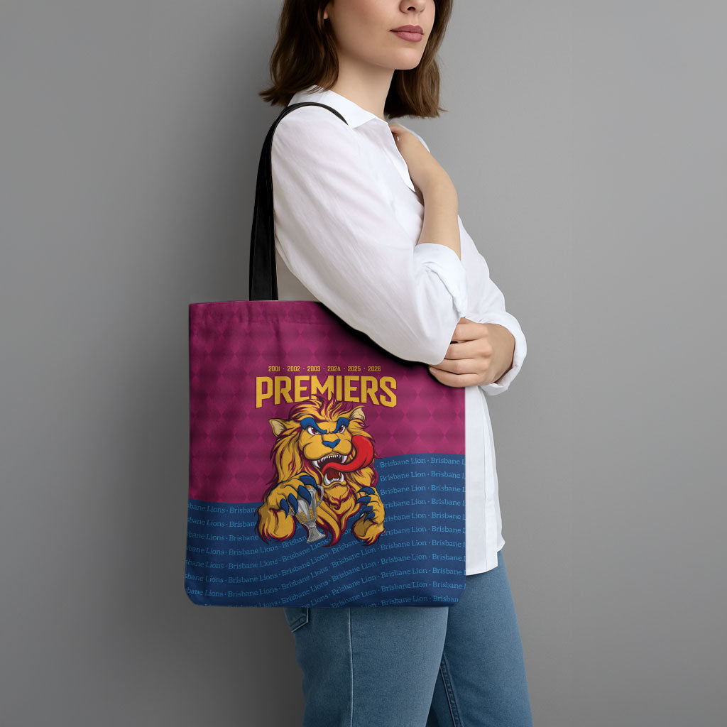 Brisbane Lions Back-to-Back Premiers Tote Bag