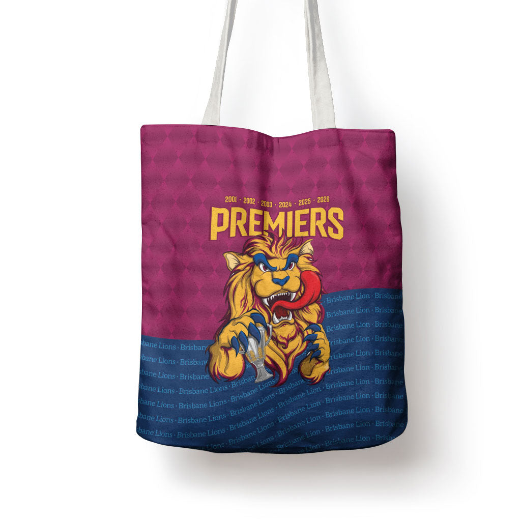 Brisbane Lions Back-to-Back Premiers Tote Bag