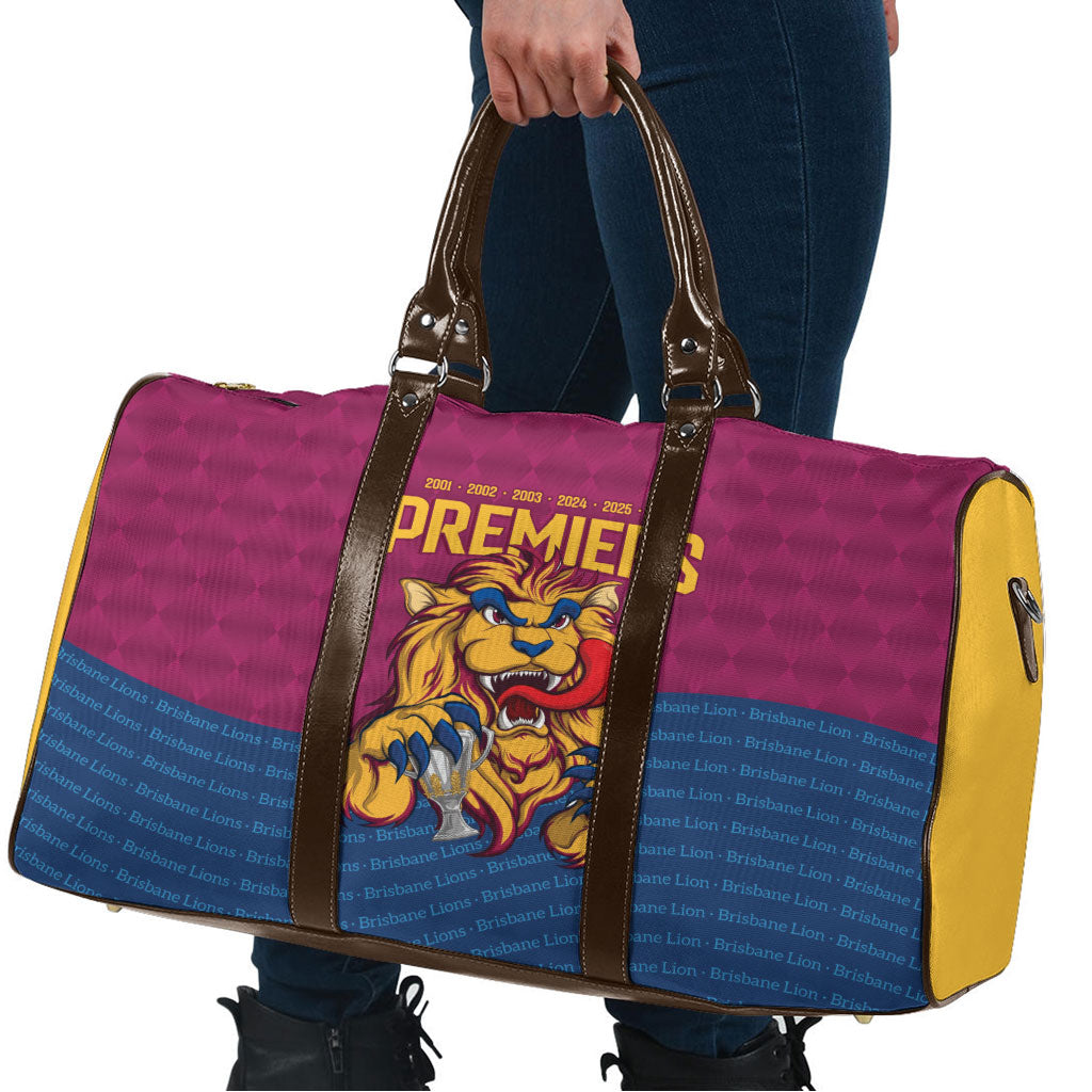 Brisbane Lions Back-to-Back Premiers Travel Bag