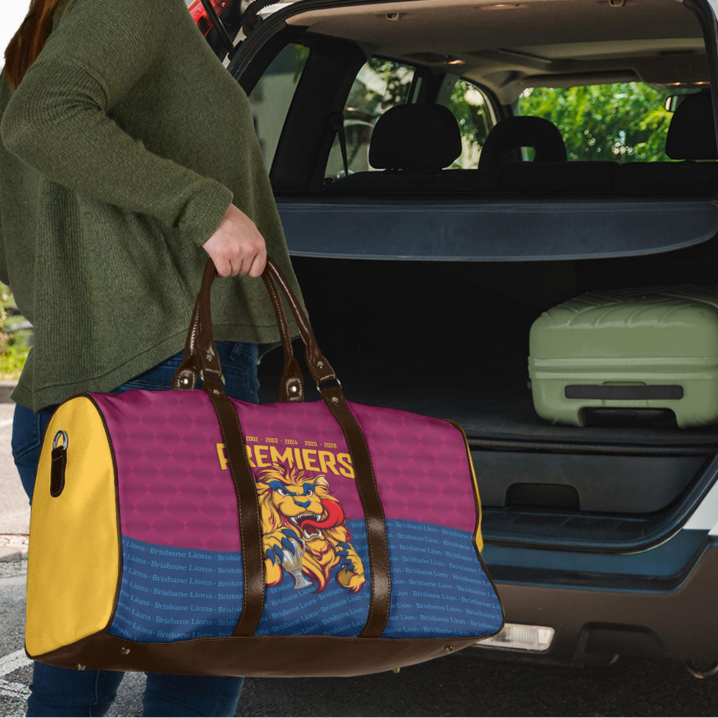 Brisbane Lions Back-to-Back Premiers Travel Bag