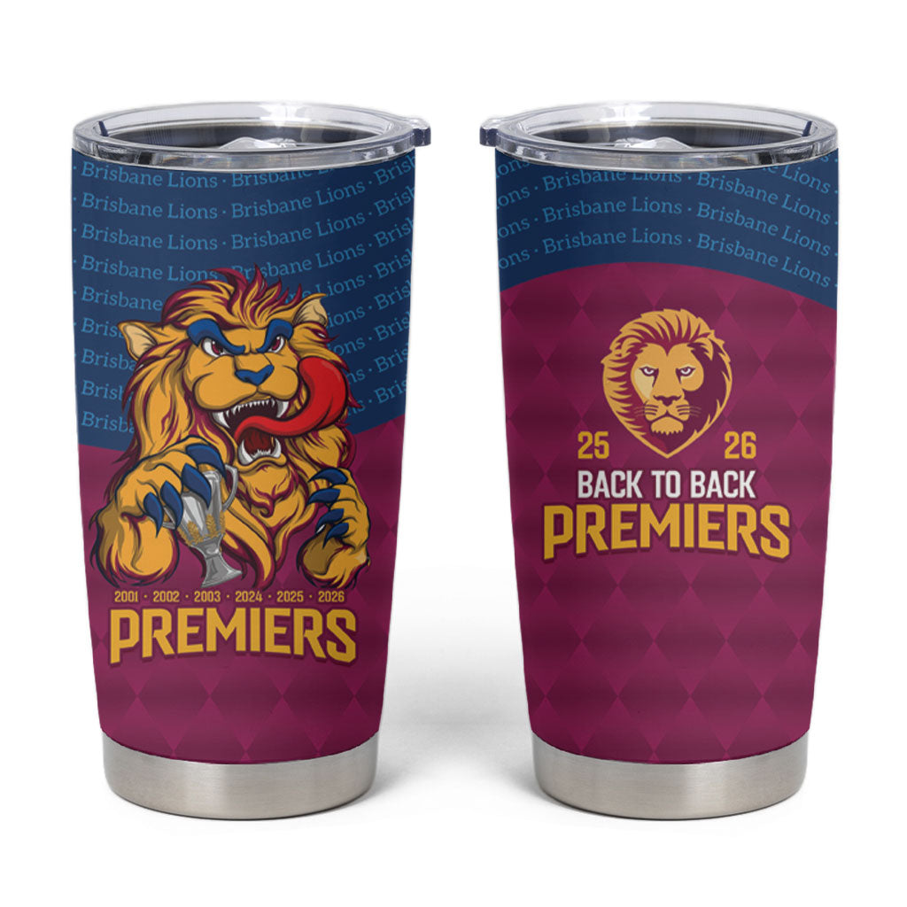 Brisbane Lions Back-to-Back Premiers Tumbler Cup