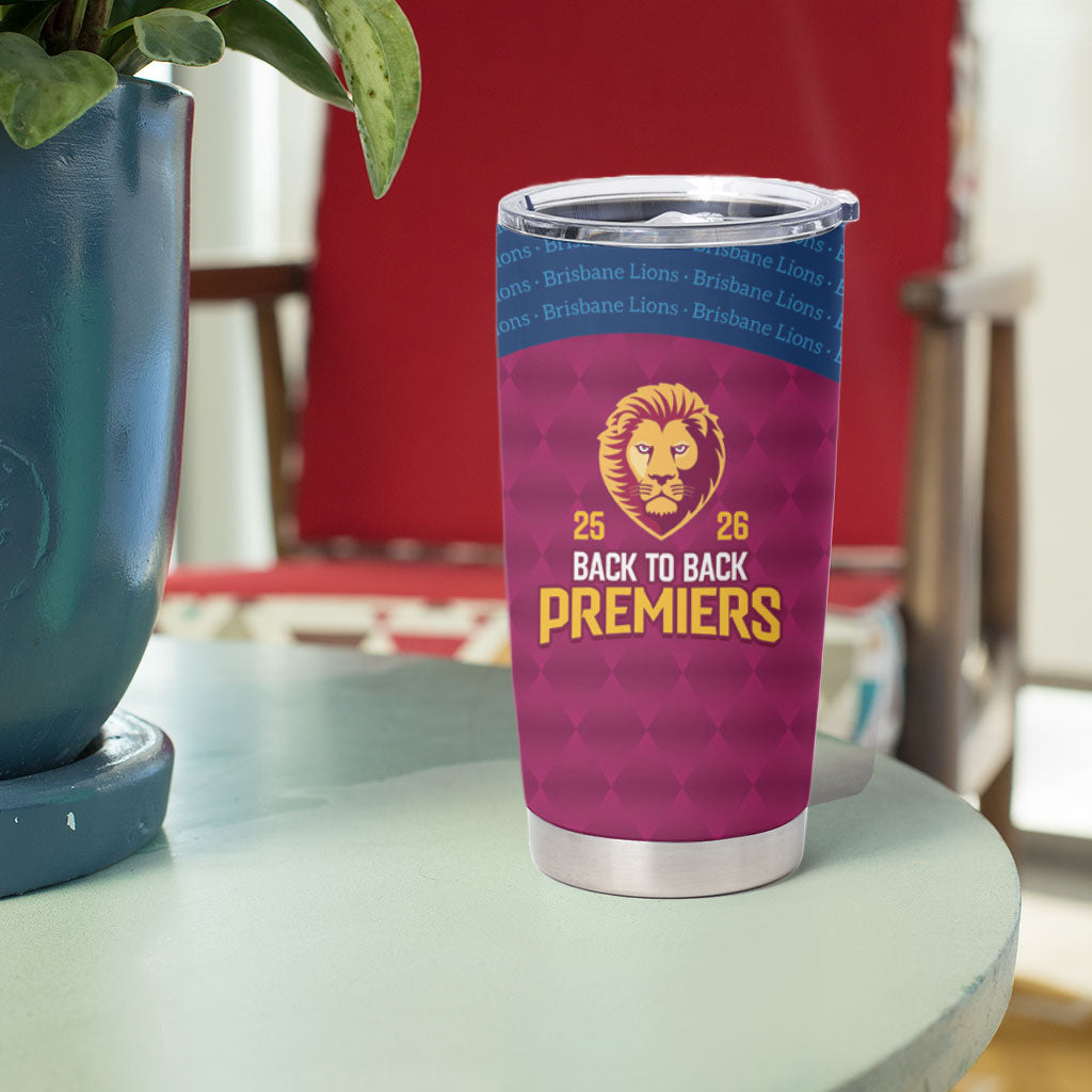 Brisbane Lions Back-to-Back Premiers Tumbler Cup
