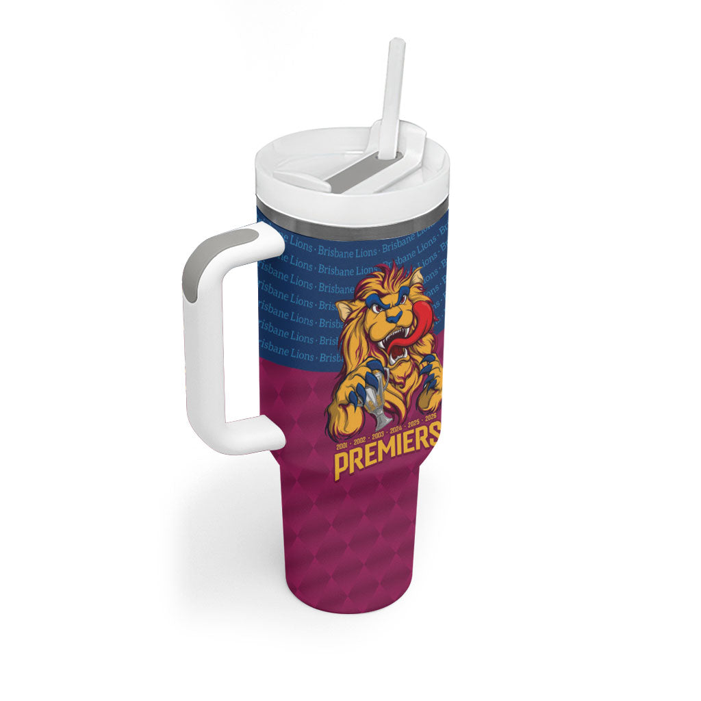Brisbane Lions Back-to-Back Premiers Tumbler With Handle