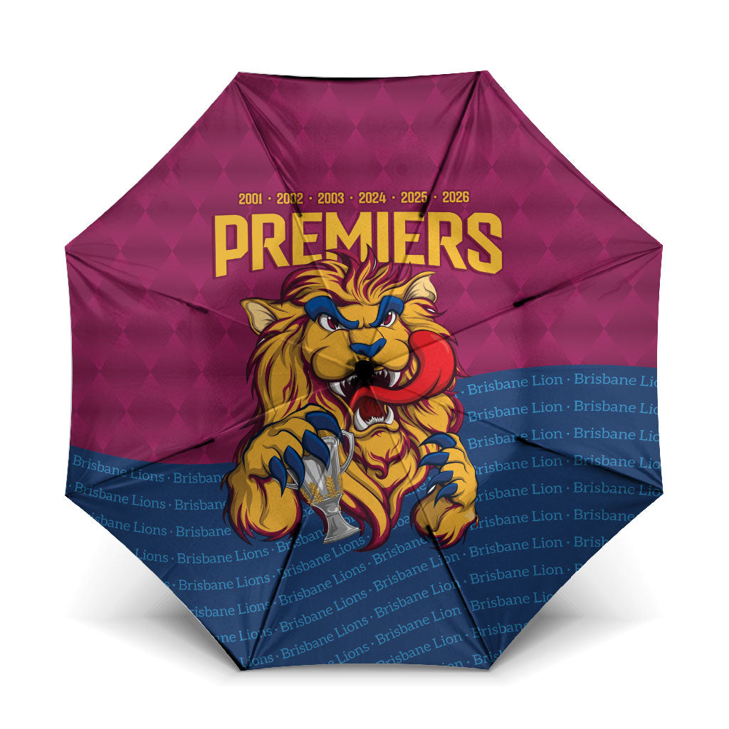 Brisbane Lions Back-to-Back Premiers Umbrella