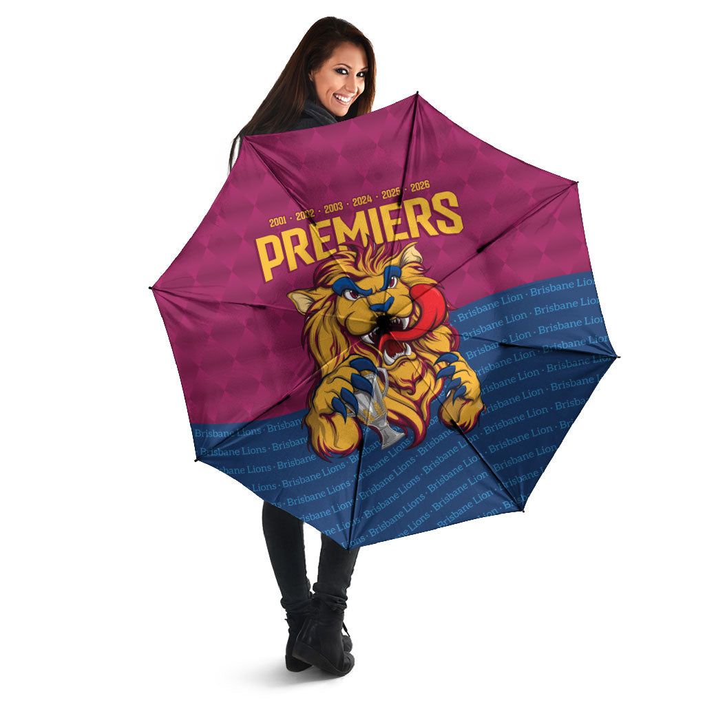 Brisbane Lions Back-to-Back Premiers Umbrella
