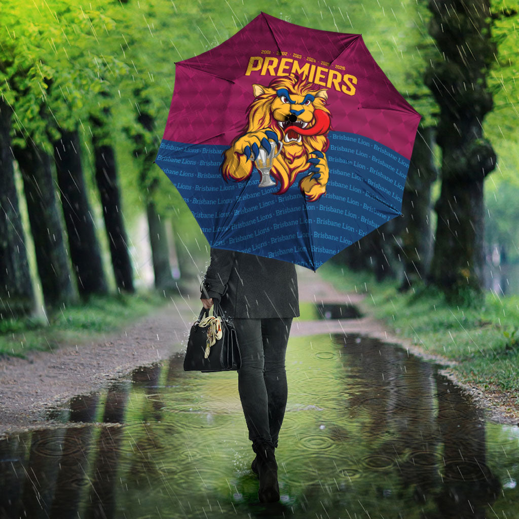 Brisbane Lions Back-to-Back Premiers Umbrella