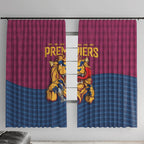 Brisbane Lions Back-to-Back Premiers Window Curtain