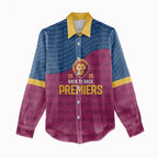 Brisbane Lions Back-to-Back Premiers Women Casual Shirt