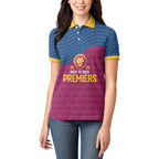 Brisbane Lions Back-to-Back Premiers Women Polo Shirt