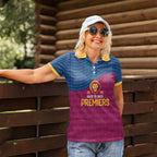 Brisbane Lions Back-to-Back Premiers Women Polo Shirt