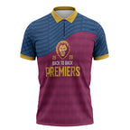 Brisbane Lions Back-to-Back Premiers Zipper Polo Shirt