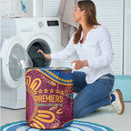 Brisbane Lions Championship Legacy Laundry Basket Six Premiership Years Aboriginal Dot Art