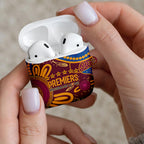 Brisbane Lions Championship Legacy AirPods Case Six Premiership Years Aboriginal Dot Art