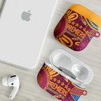 Brisbane Lions Championship Legacy AirPods Case Six Premiership Years Aboriginal Dot Art