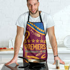 Brisbane Lions Championship Legacy Apron Six Premiership Years Aboriginal Dot Art