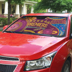 Brisbane Lions Championship Legacy Auto Sun Shade Six Premiership Years Aboriginal Dot Art