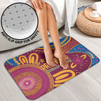 Brisbane Lions Championship Legacy Bathroom Set Six Premiership Years Aboriginal Dot Art