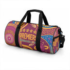 Brisbane Lions Championship Legacy Duffle Bag Six Premiership Years Aboriginal Dot Art