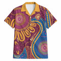 Brisbane Lions Championship Legacy Hawaiian Shirt Six Premiership Years Aboriginal Dot Art