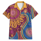 Brisbane Lions Championship Legacy Hawaiian Shirt Six Premiership Years Aboriginal Dot Art