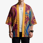 Brisbane Lions Championship Legacy Kimono Six Premiership Years Aboriginal Dot Art