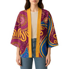 Brisbane Lions Championship Legacy Kimono Six Premiership Years Aboriginal Dot Art