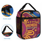 Brisbane Lions Championship Legacy Lunch Bag Six Premiership Years Aboriginal Dot Art