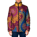 Brisbane Lions Championship Legacy Padded Jacket Six Premiership Years Aboriginal Dot Art