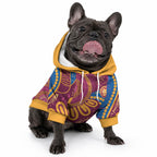 Brisbane Lions Championship Legacy Pet Hoodie Six Premiership Years Aboriginal Dot Art
