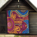 Brisbane Lions Championship Legacy Quilt Six Premiership Years Aboriginal Dot Art