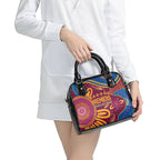 Brisbane Lions Championship Legacy Shoulder Handbag Six Premiership Years Aboriginal Dot Art