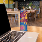 Brisbane Lions Championship Legacy Skinny Tumbler Six Premiership Years Aboriginal Dot Art