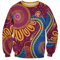 Brisbane Lions Championship Legacy Sweatshirt Six Premiership Years Aboriginal Dot Art