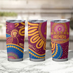 Brisbane Lions Championship Legacy Tumbler Cup Six Premiership Years Aboriginal Dot Art